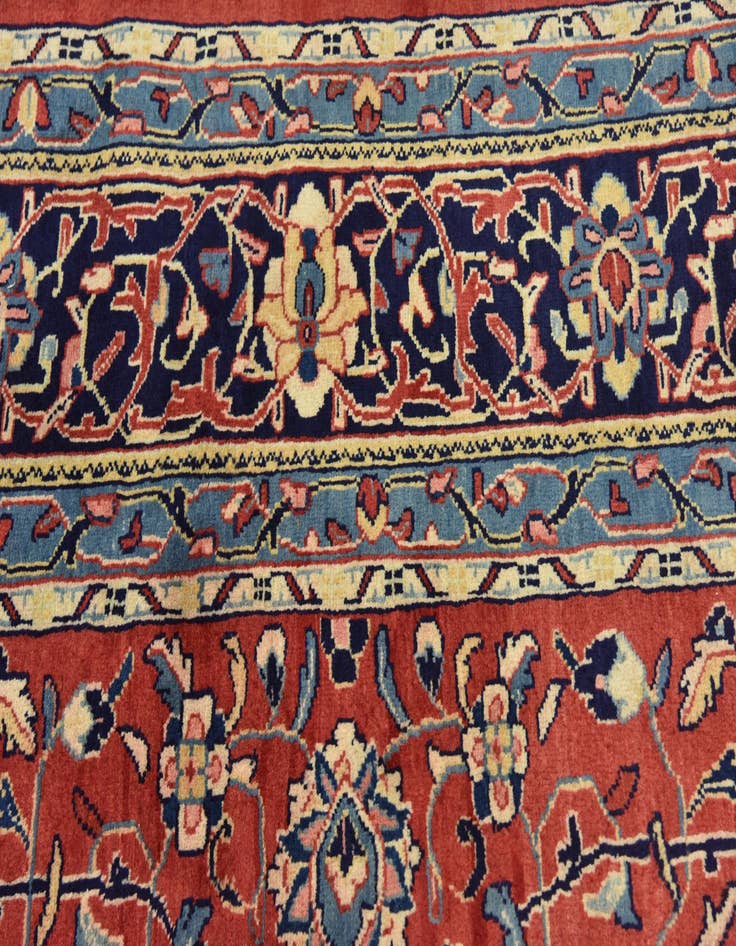 Detail image of  9' 10 x 13'  Hand Knotted Sarough Persian Wool Rug