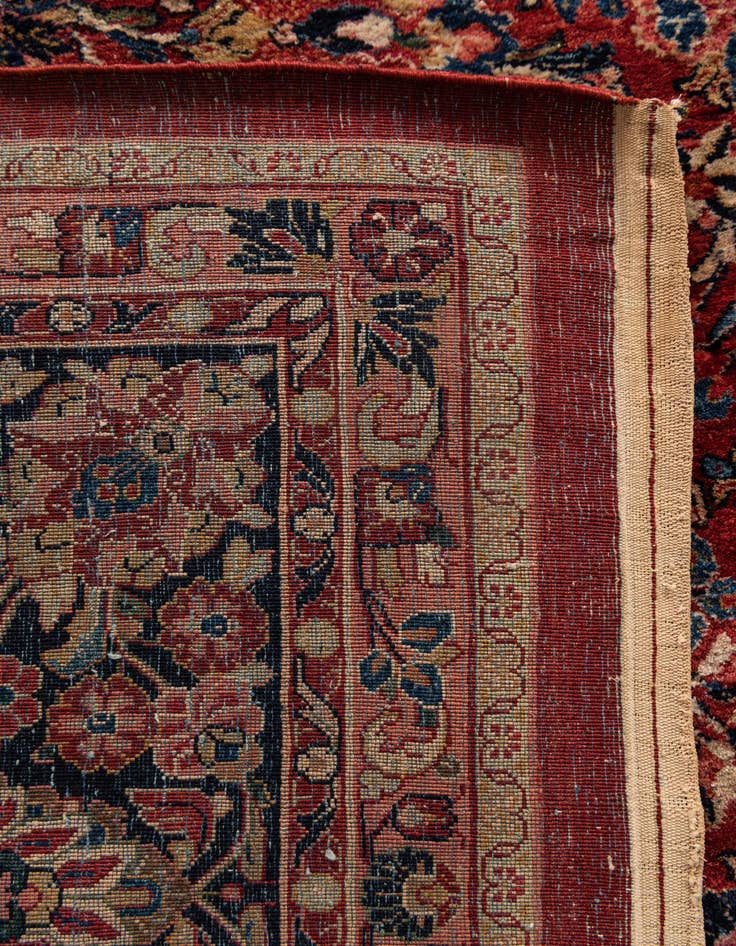 Detail image of  12' 4 x 19' 10  Hand Knotted Sarough Persian Wool Rug