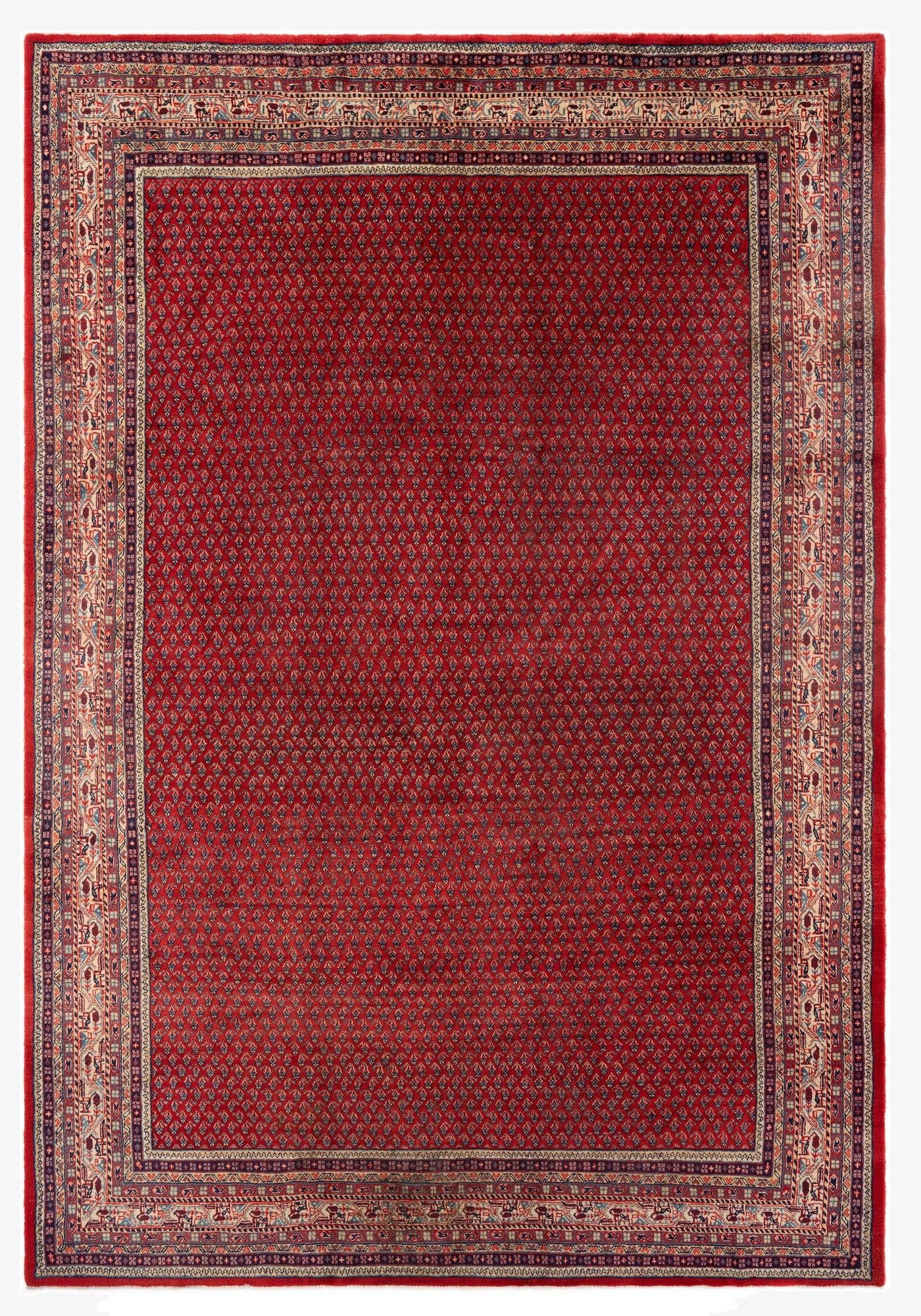  7' 11 x 11' 5  Hand Knotted Sarough Persian Wool Rug
