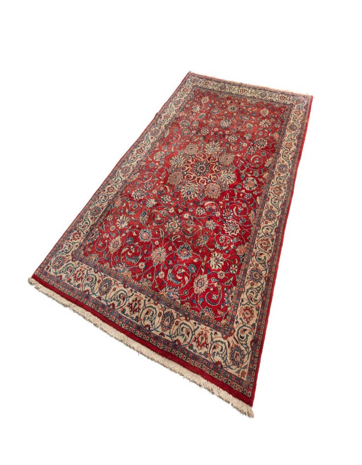 Detail image of  6' 2 x 10' 4 Sarouk Wool Rug