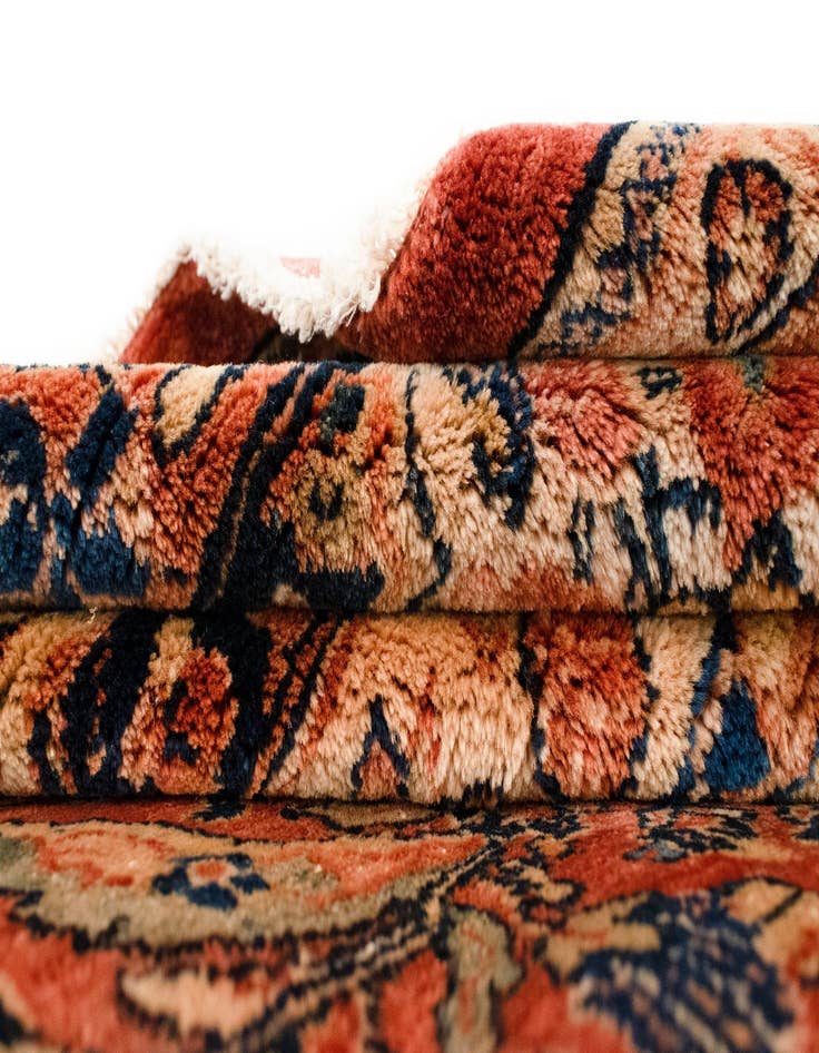 Detail image of  12' x 13' 7 Sarouk Wool Rug