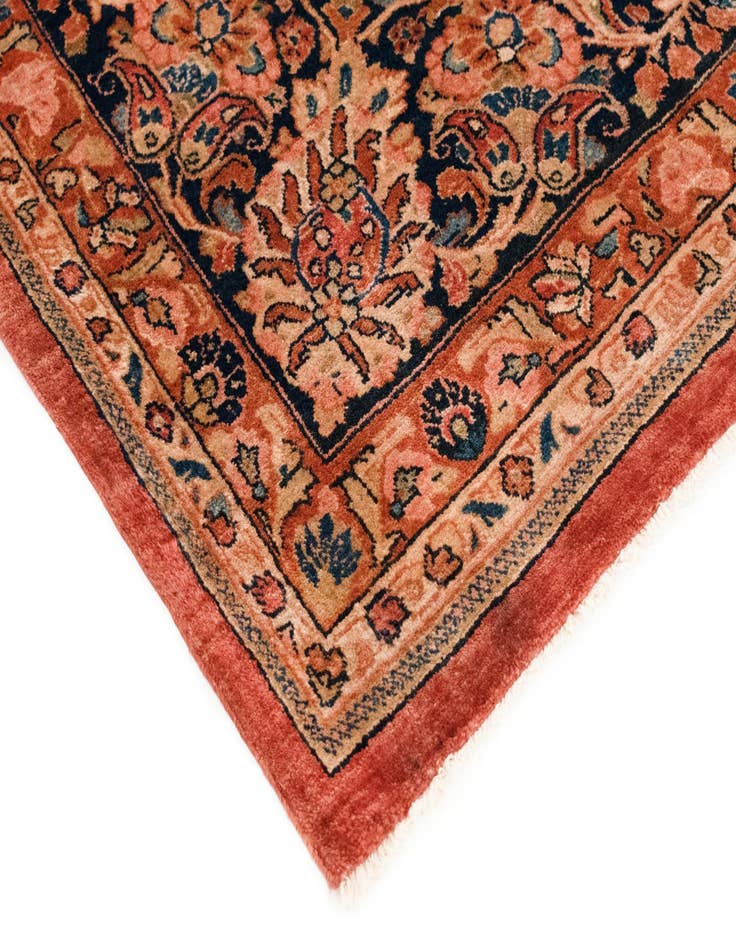 Detail image of  12' x 13' 7 Sarouk Wool Rug