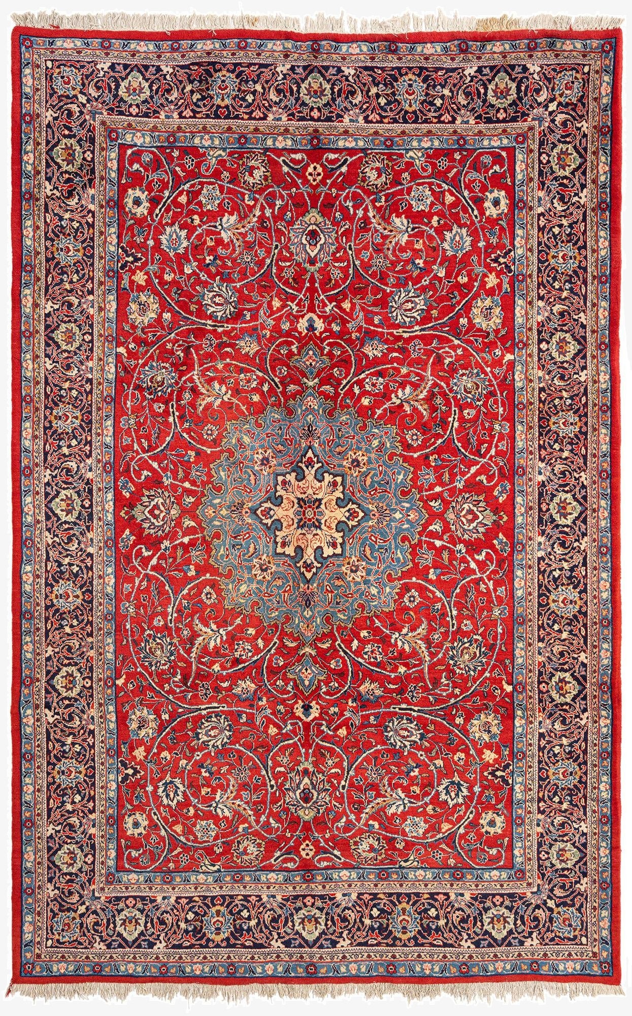  7' 3 x 11' Sarouk Wool Rug