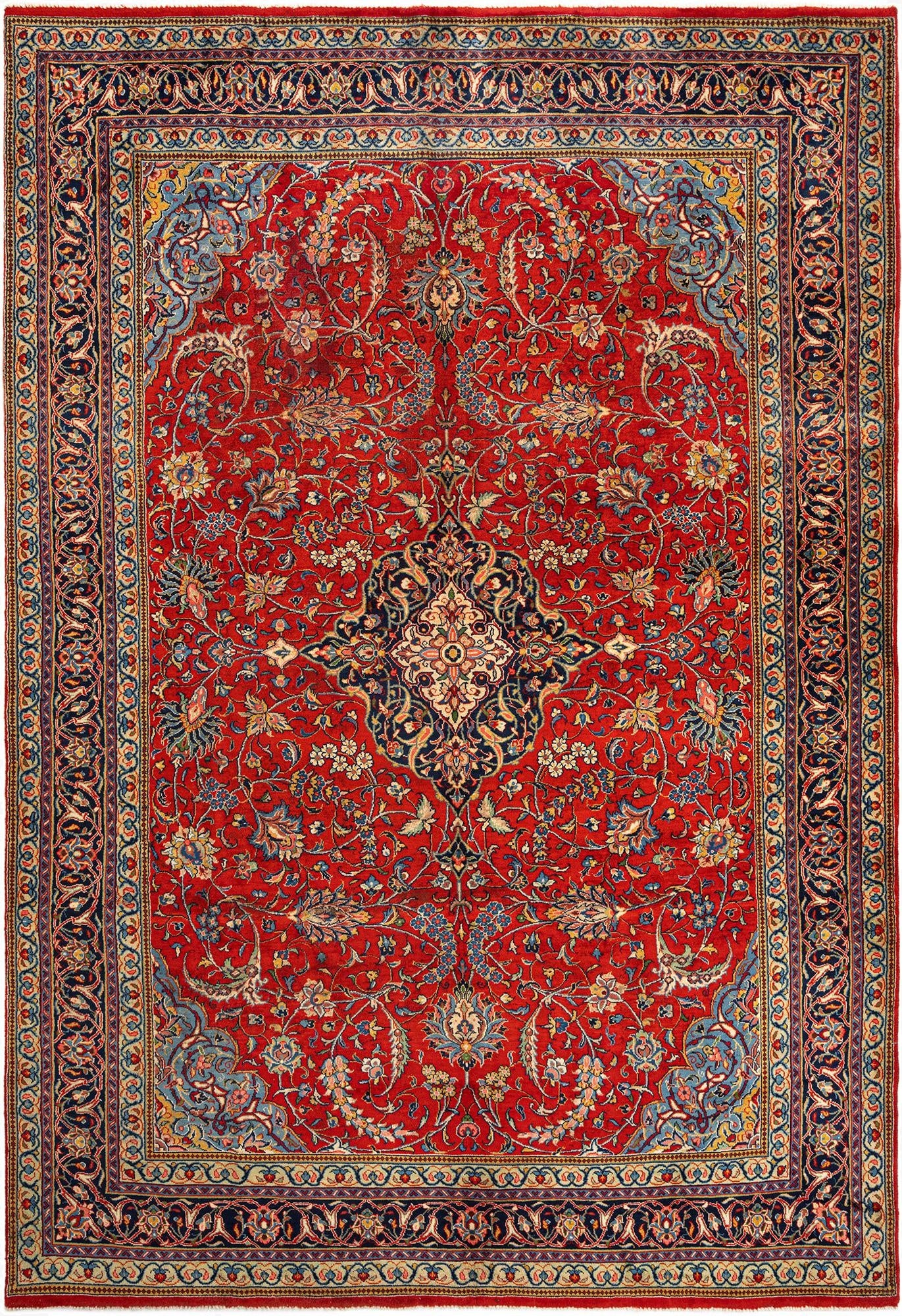  7' 9 x 11' 2 Sarouk Wool Rug