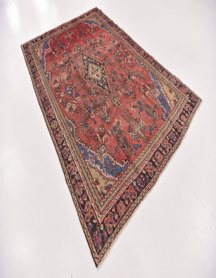 Detail image of  6' x 9'  Hand Knotted Shahrbaft Persian Wool Rug