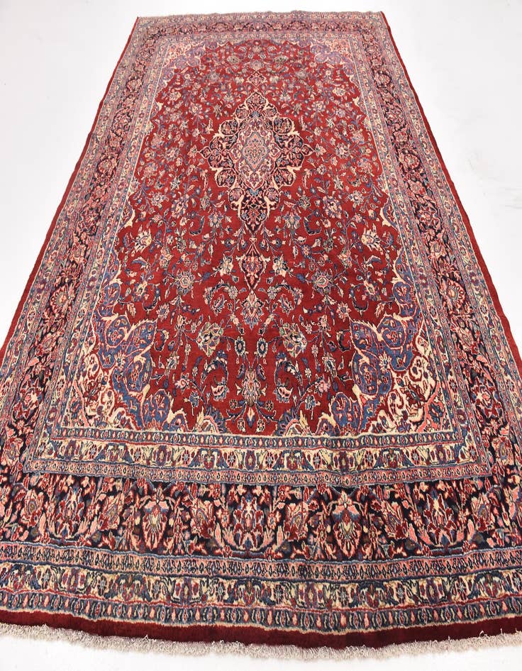 Detail image of  9' 9 x 12' 10  Hand Knotted Shahrbaft Persian Wool Rug