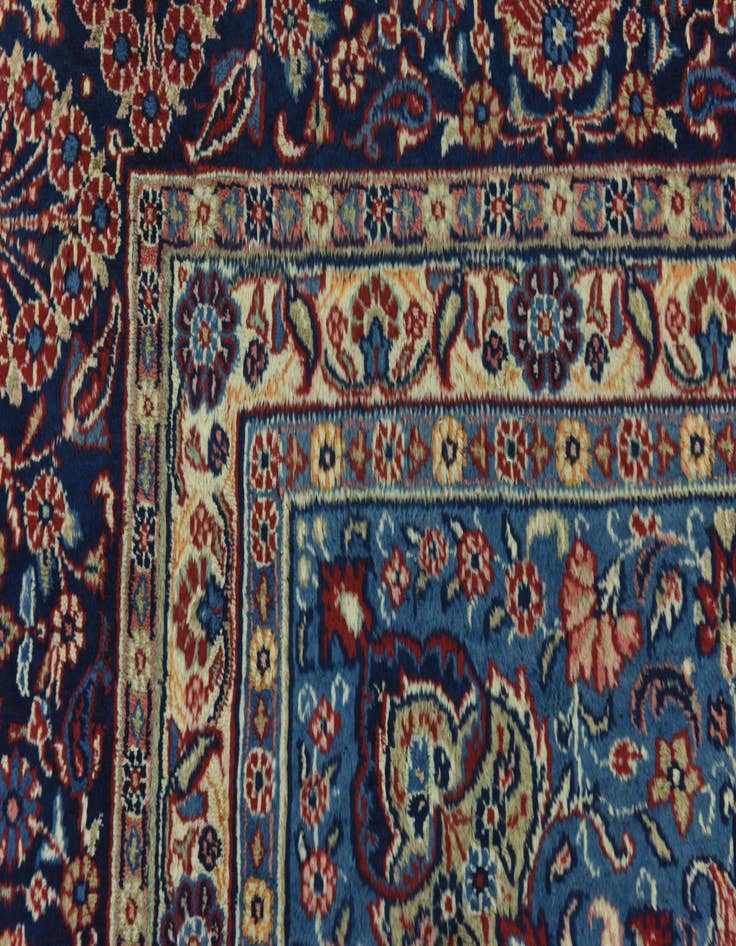 Detail image of  9' 6 x 13'  Hand Knotted Shahrbaft Persian Wool Rug