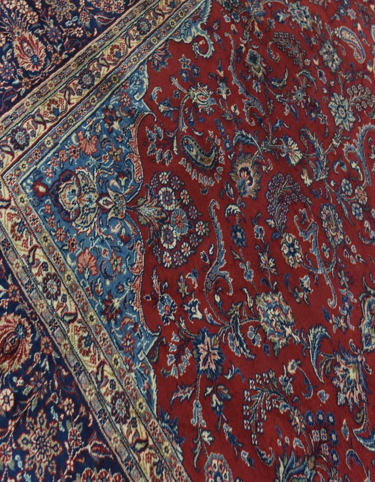Detail image of  9' 6 x 13'  Hand Knotted Shahrbaft Persian Wool Rug