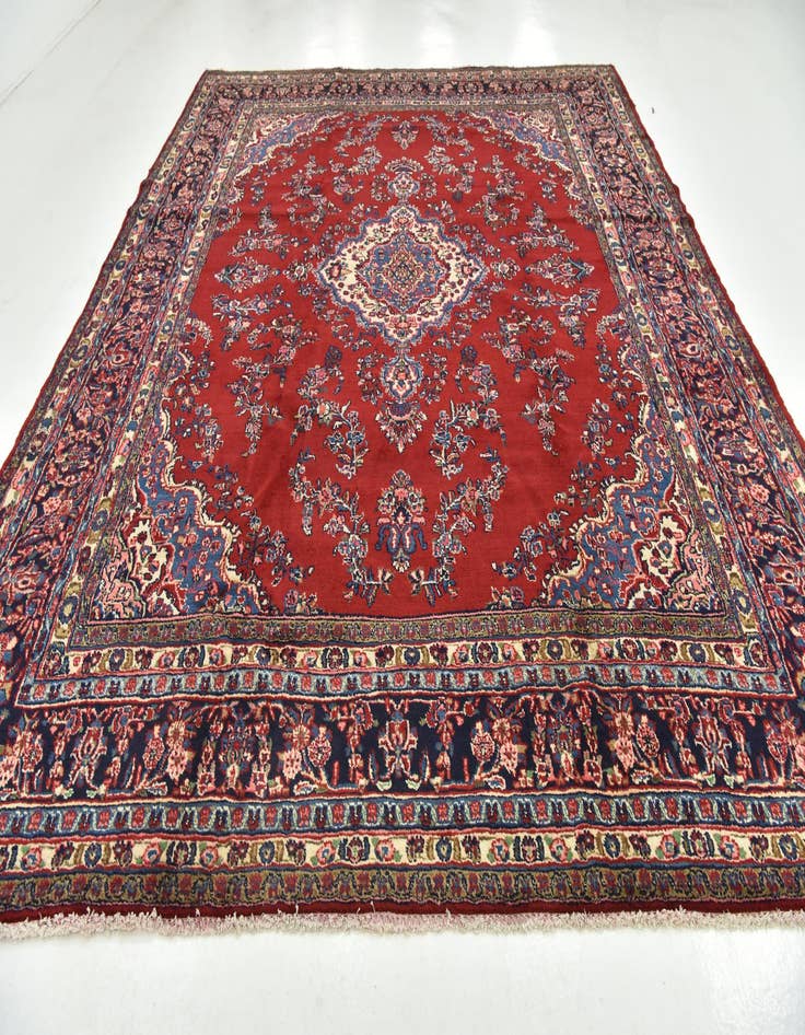 Detail image of  10' 7 x 13' 1  Hand Knotted Shahrbaft Persian Wool Rug
