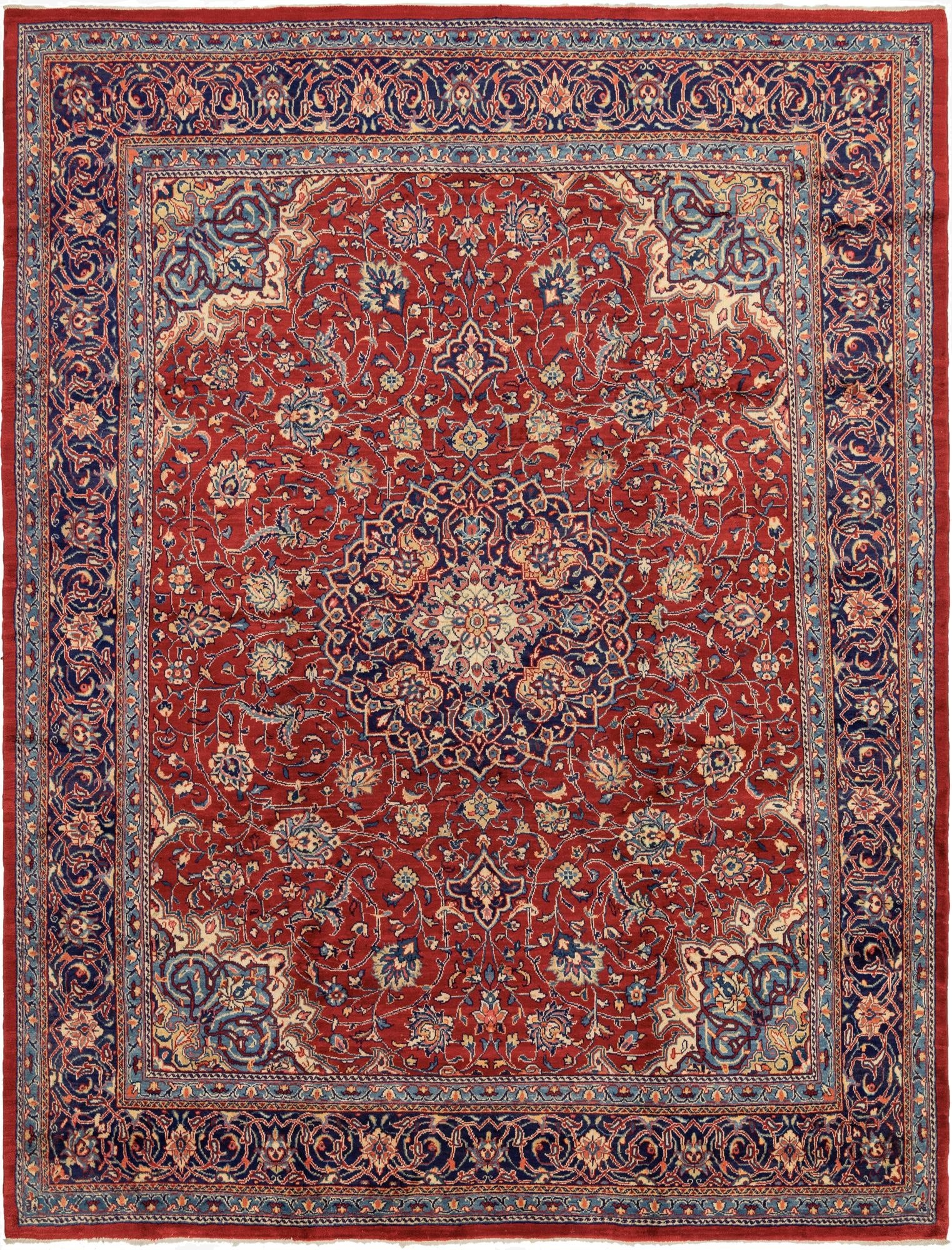  10' x 13' 2  Hand Knotted Shahrbaft Persian Wool Rug