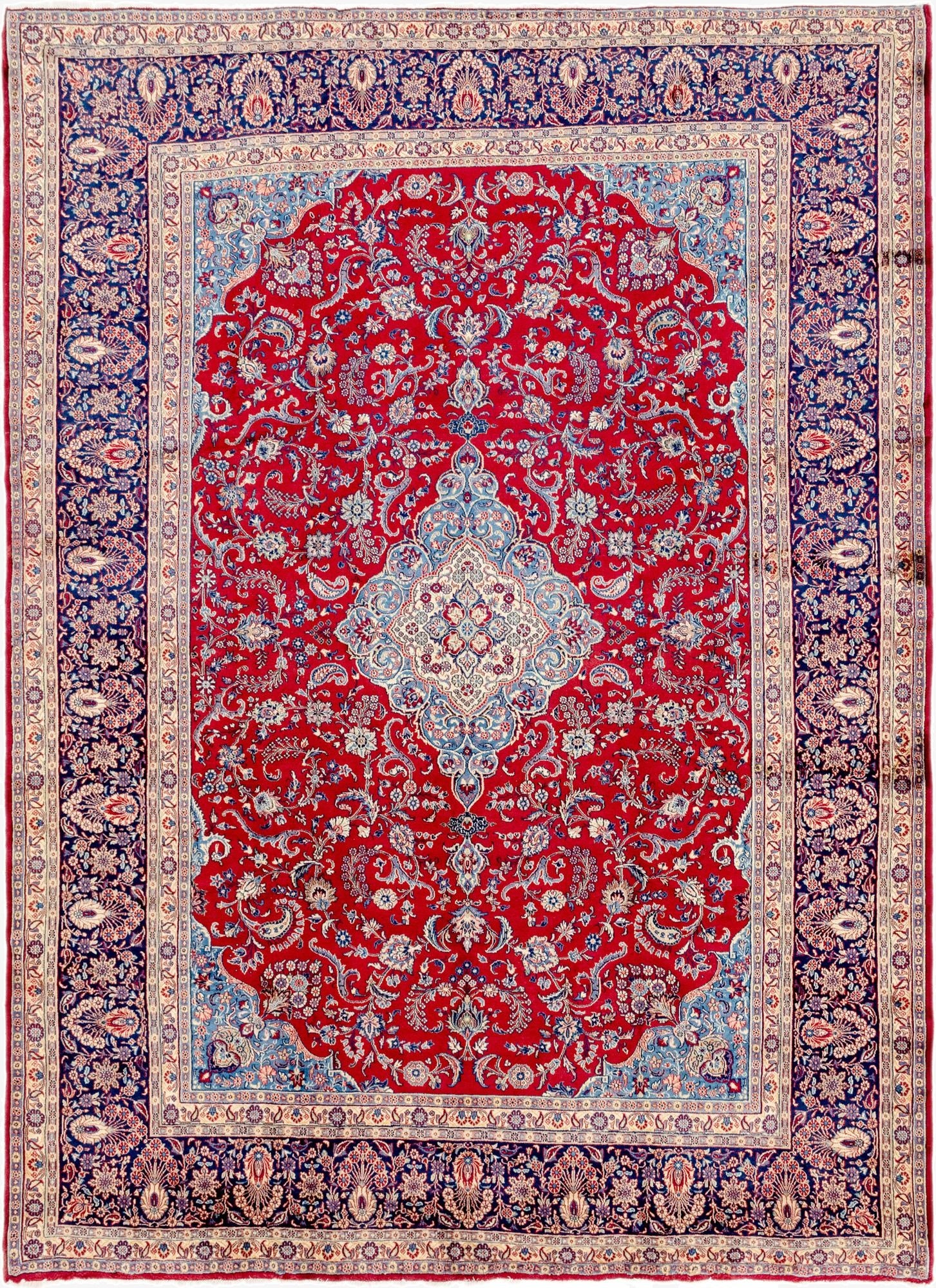  9' 6 x 13'  Hand Knotted Shahrbaft Persian Wool Rug