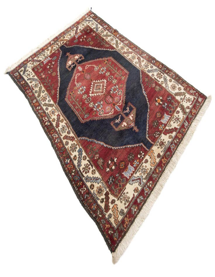 Detail image of  4' 4 x 6' 3 Shahsavan Wool Rug