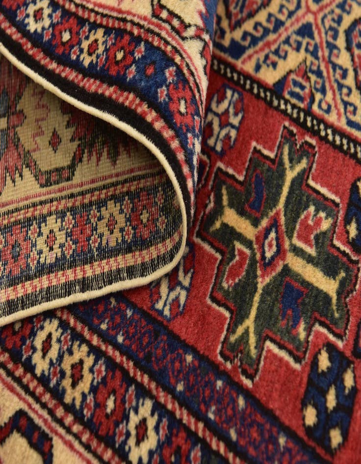 Detail image of 6' 6 x 9' 9 Hand Knotted Shirvan Persian Wool Rug