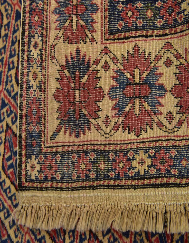 Detail image of 6' 6 x 9' 9 Hand Knotted Shirvan Persian Wool Rug