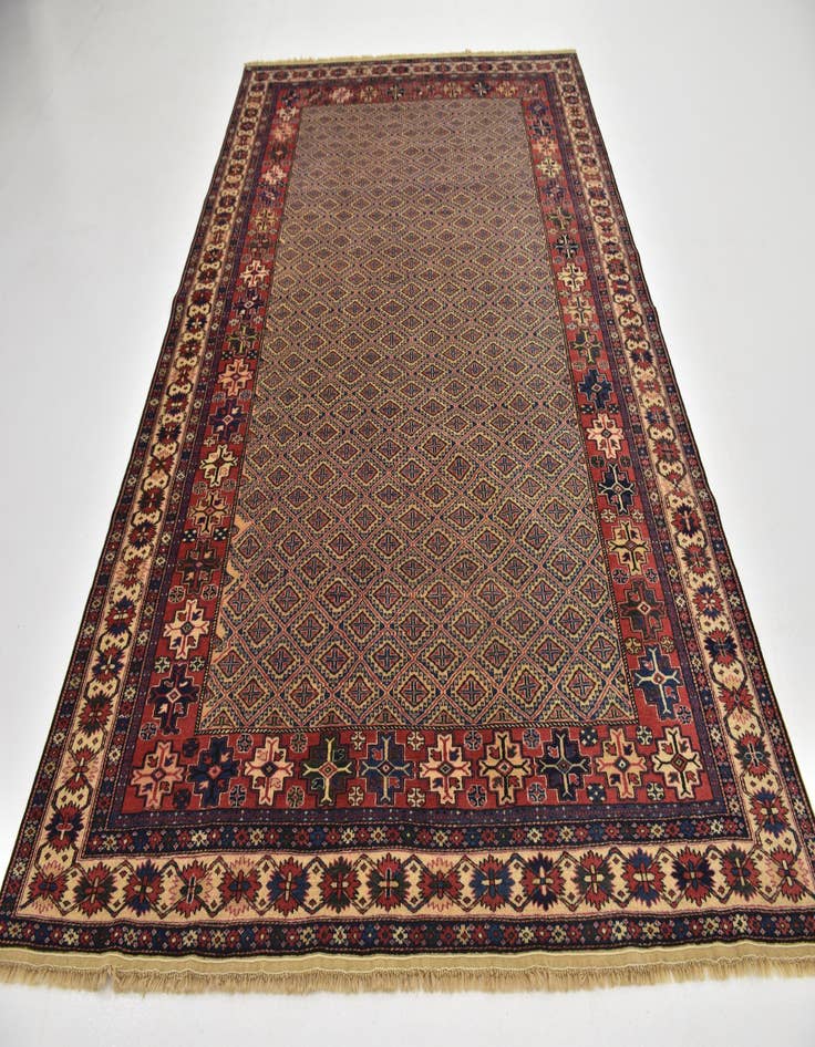 Detail image of 6' 6 x 9' 9 Hand Knotted Shirvan Persian Wool Rug