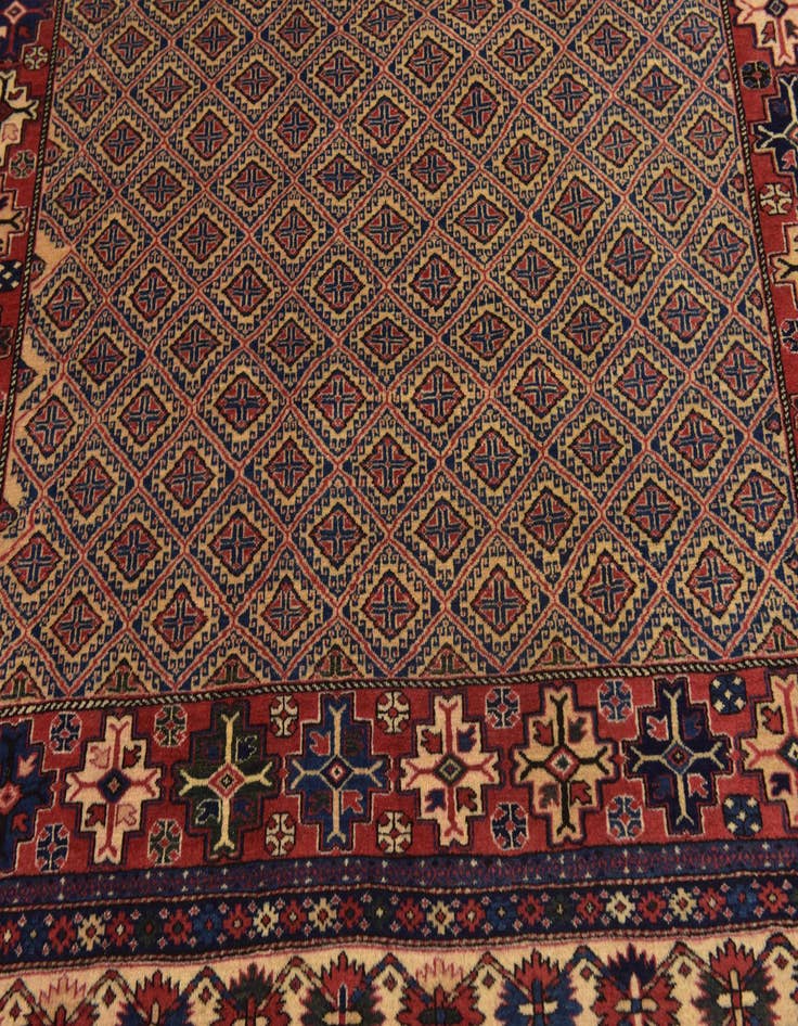 Detail image of 6' 6 x 9' 9 Hand Knotted Shirvan Persian Wool Rug