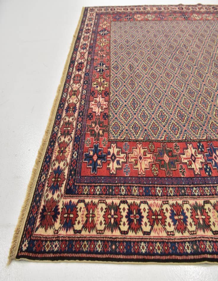 Detail image of 6' 6 x 9' 9 Hand Knotted Shirvan Persian Wool Rug