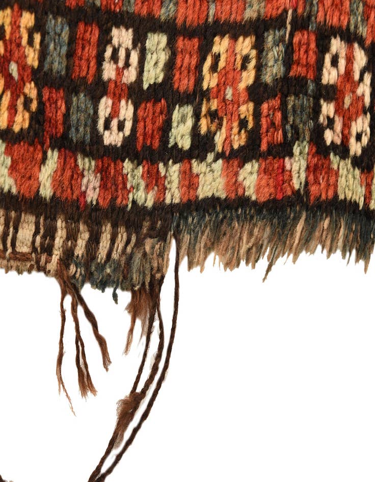 Detail image of  5' x 9'  Hand Knotted Shirvan Persian Wool Rug