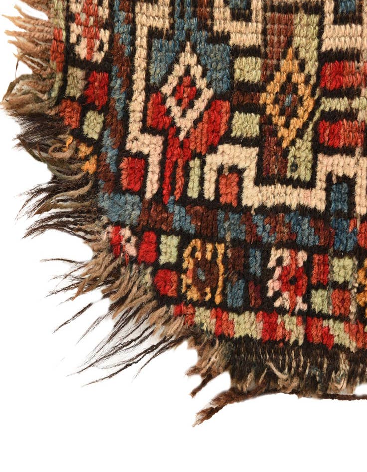 Detail image of  5' x 9'  Hand Knotted Shirvan Persian Wool Rug