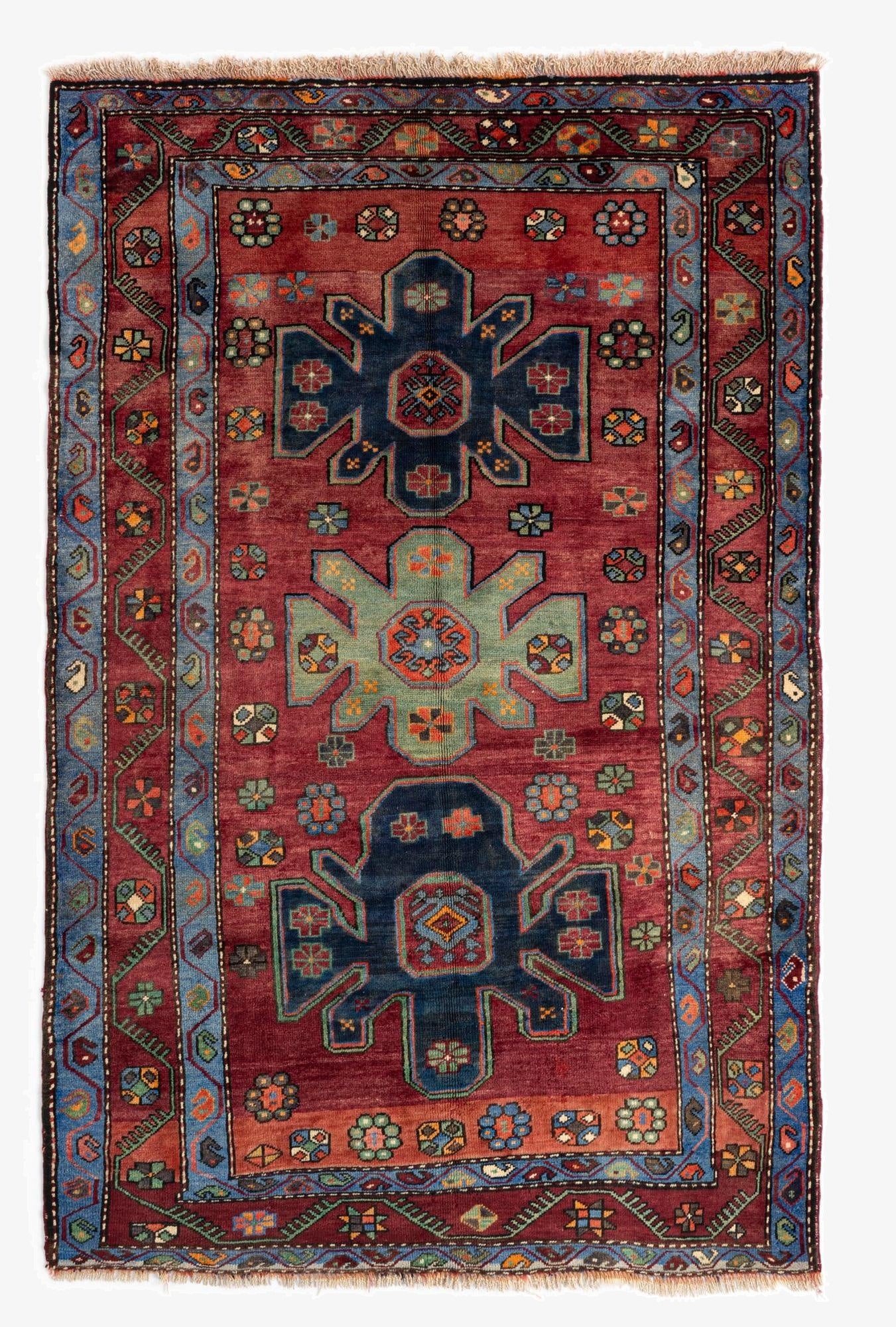  4' 11 x 7' 5 Shirvan Wool Rug