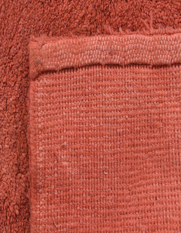 Detail image of  3' x 5'  Hand Knotted Solid Gabbeh Oriental Wool Rug