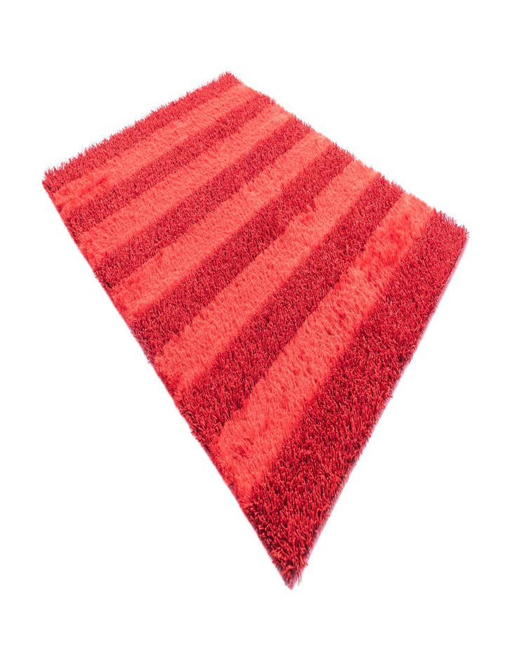 Detail image of  5' 2 x 6' 7  Hand Knotted Solid Shag Oriental Rug