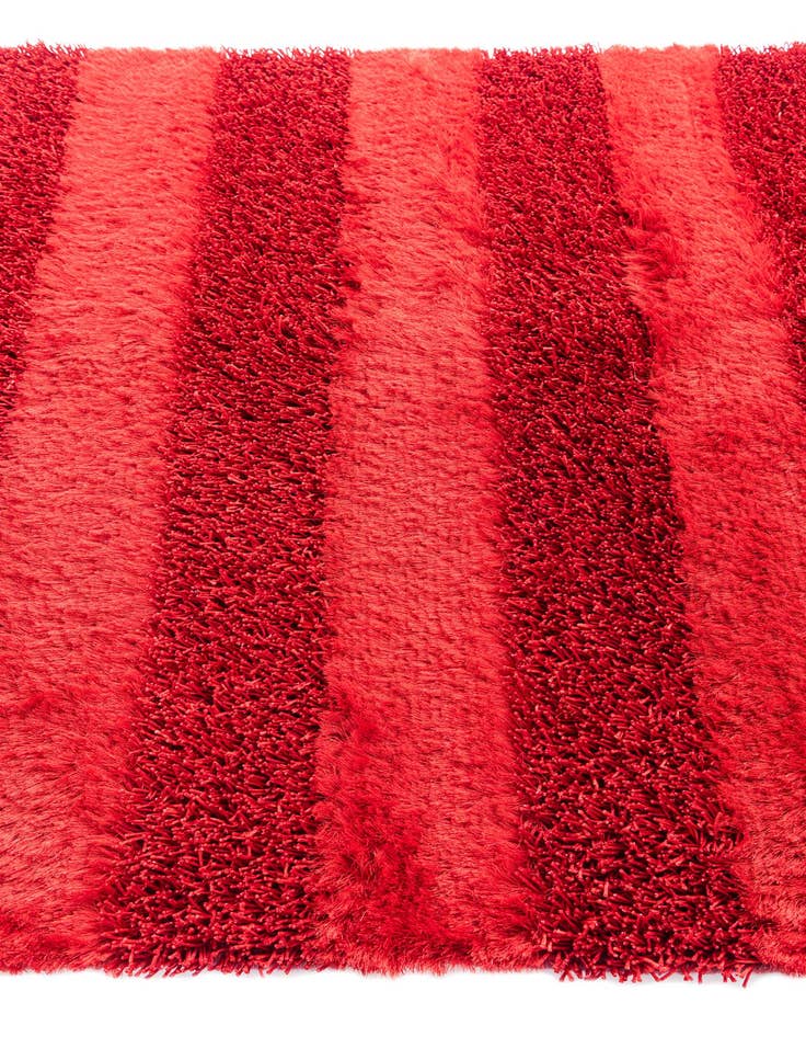 Detail image of  5' 2 x 6' 7  Hand Knotted Solid Shag Oriental Rug