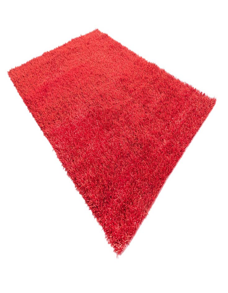 Detail image of  5' 8 x 7' 8  Hand Knotted Solid Shag Oriental Rug