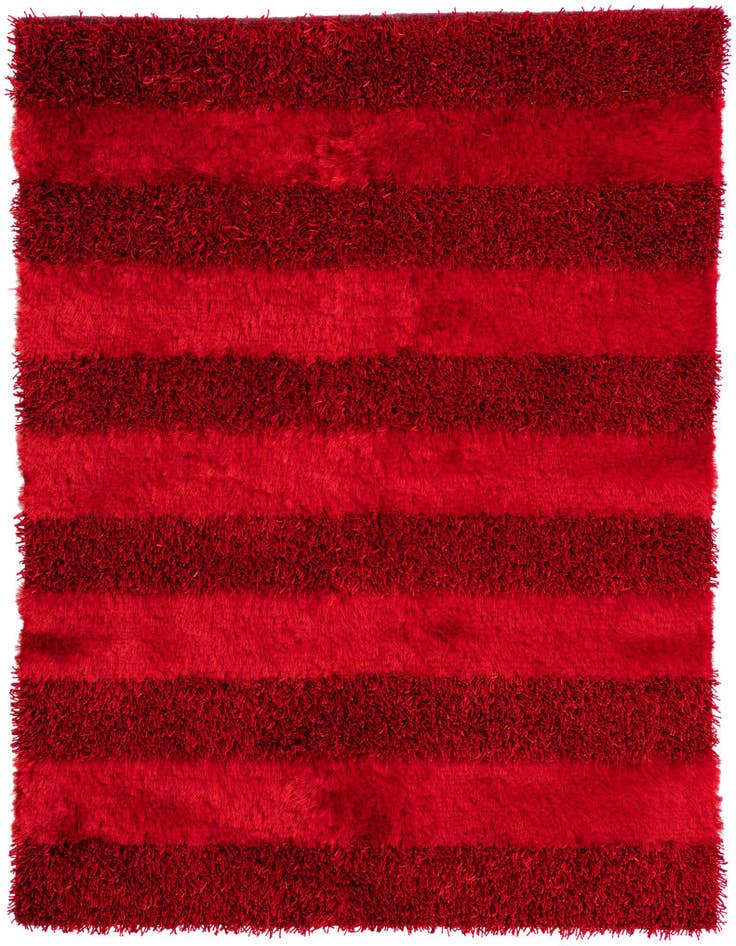 Detail image of  5' x 6' 7  Hand Knotted Solid Shag Oriental Rug