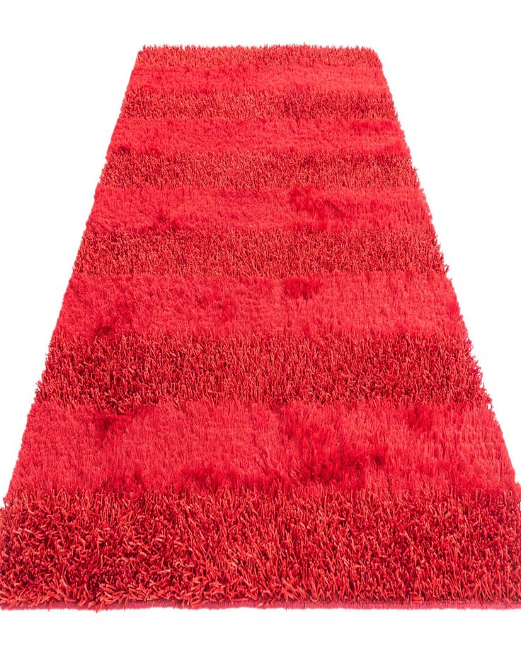 Detail image of  4' 10 x 6' 8  Hand Knotted Solid Shag Oriental Rug