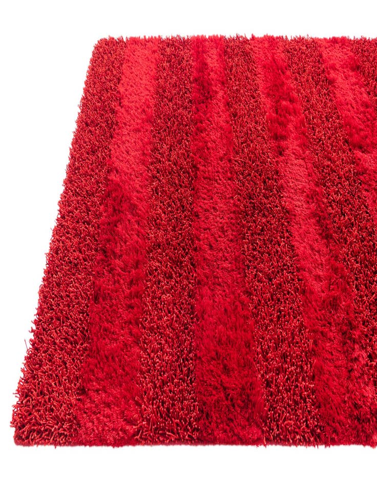 Detail image of  4' 10 x 6' 8  Hand Knotted Solid Shag Oriental Rug