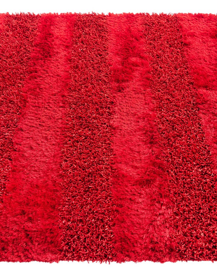 Detail image of  4' 10 x 6' 8  Hand Knotted Solid Shag Oriental Rug