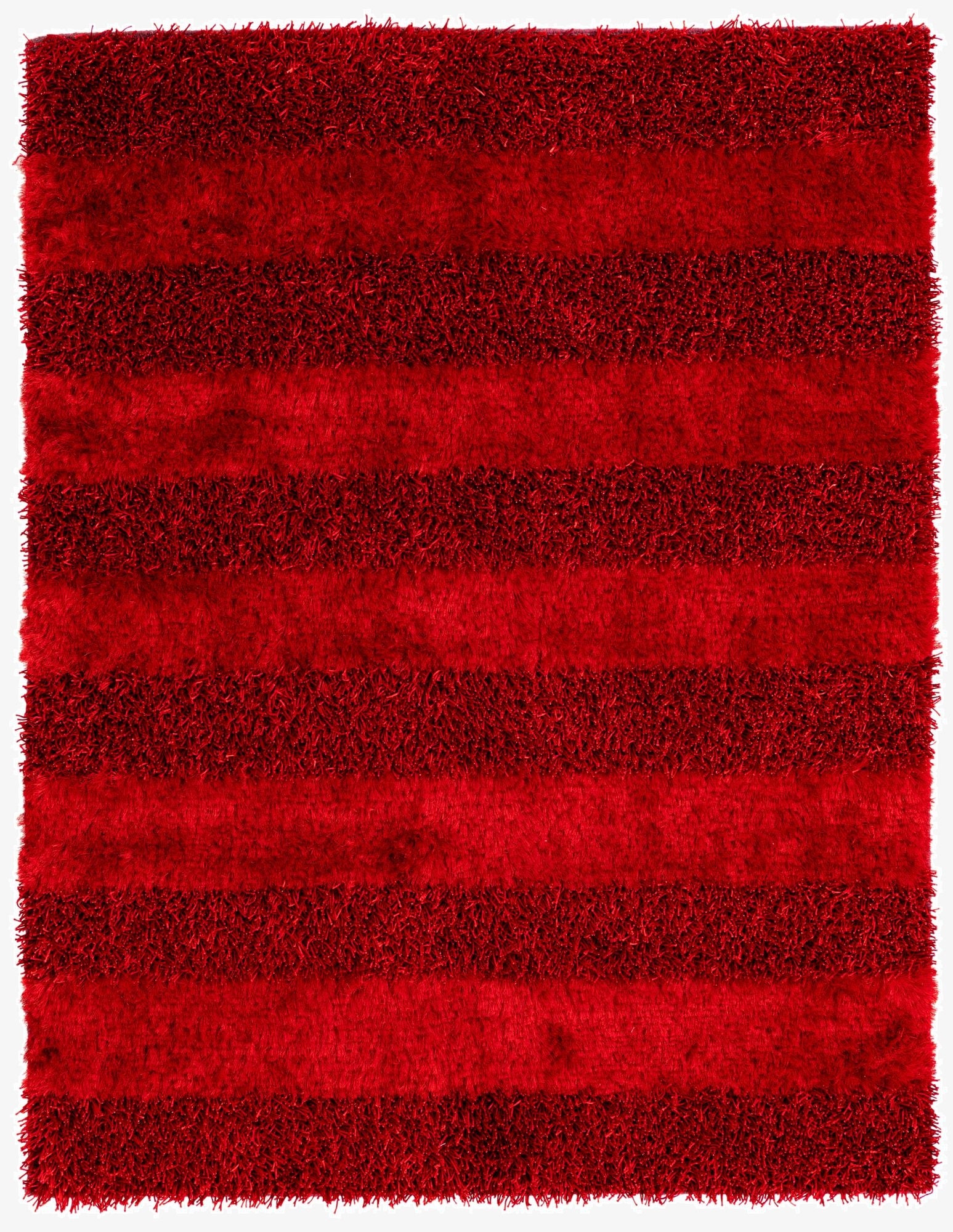  5' 2 x 6' 8  Hand Knotted Solid Shag Rug