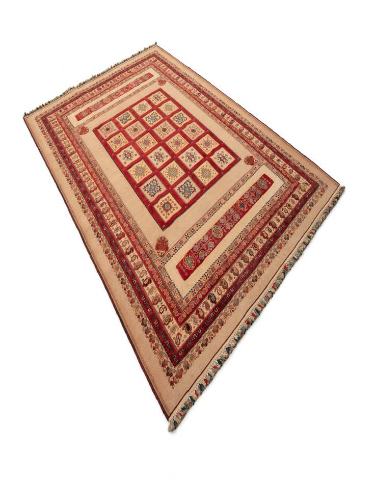 Detail image of  6' 7 x 9' 7 Sumak Kilim Rug