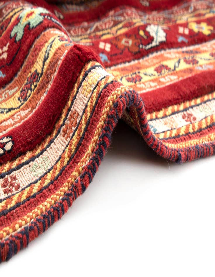 Detail image of  6' 10 x 9' 11 Sumak Kilim Rug