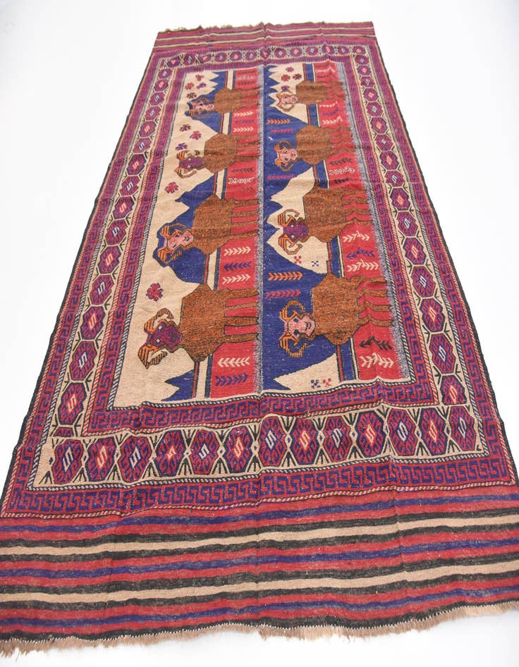 Detail image of  6' 5 x 9' 5  Hand Woven Sumak Wool Rug