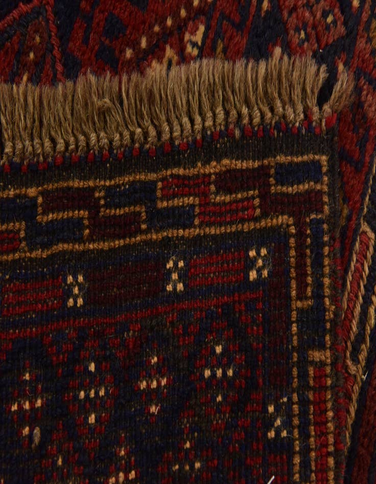 Detail image of  4' 9 x 6' 5  Hand Knotted Sumak Wool Rug