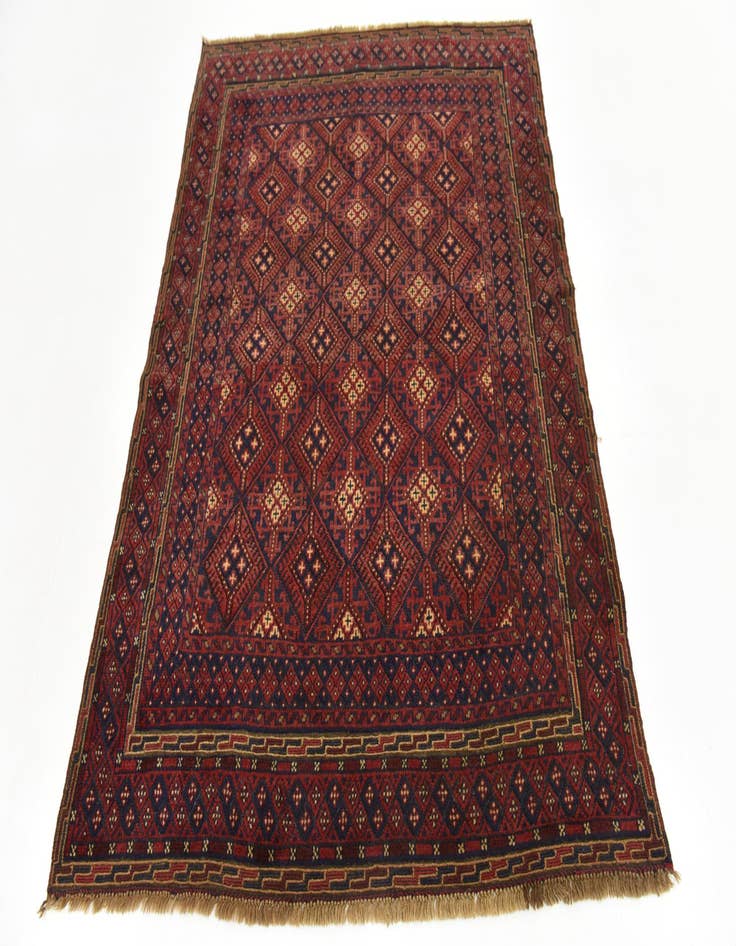 Detail image of  4' 9 x 6' 5  Hand Knotted Sumak Wool Rug