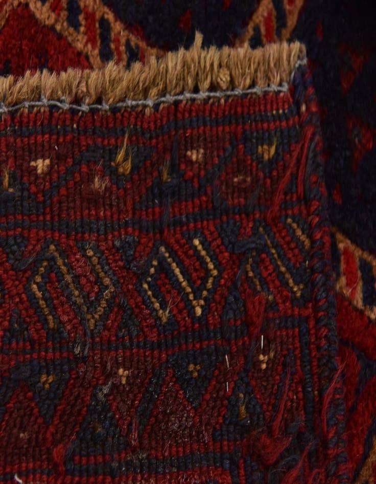 Detail image of  4' 10 x 6' 4  Hand Knotted Sumak Wool Rug