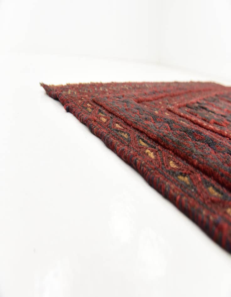 Detail image of  4' 10 x 6' 4  Hand Knotted Sumak Wool Rug