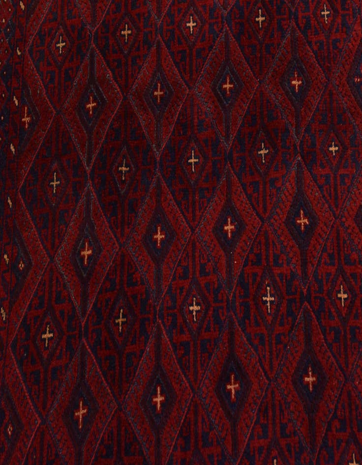 Detail image of  4' 8 x 6' 4  Hand Knotted Sumak Wool Rug