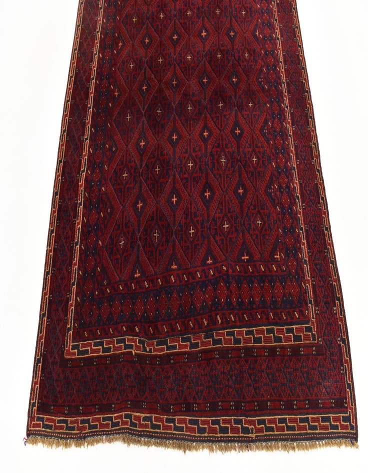 Detail image of  4' 8 x 6' 4  Hand Knotted Sumak Wool Rug