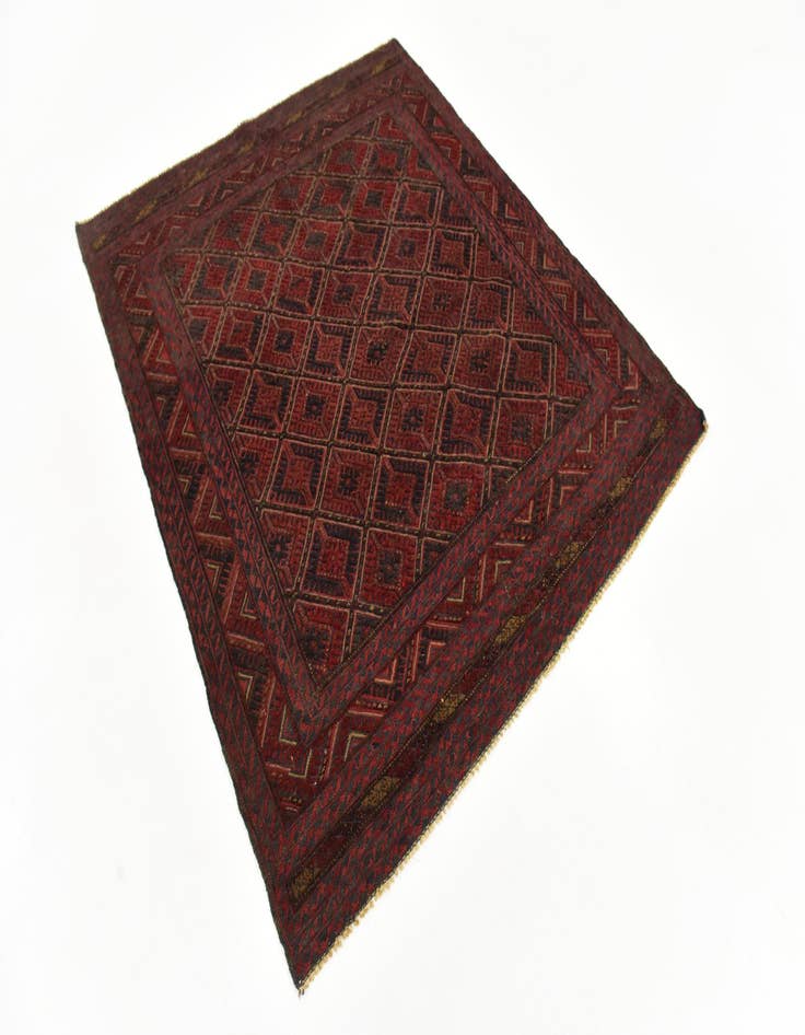 Detail image of  5' x 6'  Hand Knotted Sumak Wool Rug