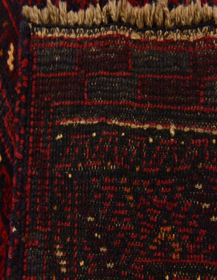 Detail image of  4' 2 x 6' 5  Hand Knotted Sumak Wool Rug