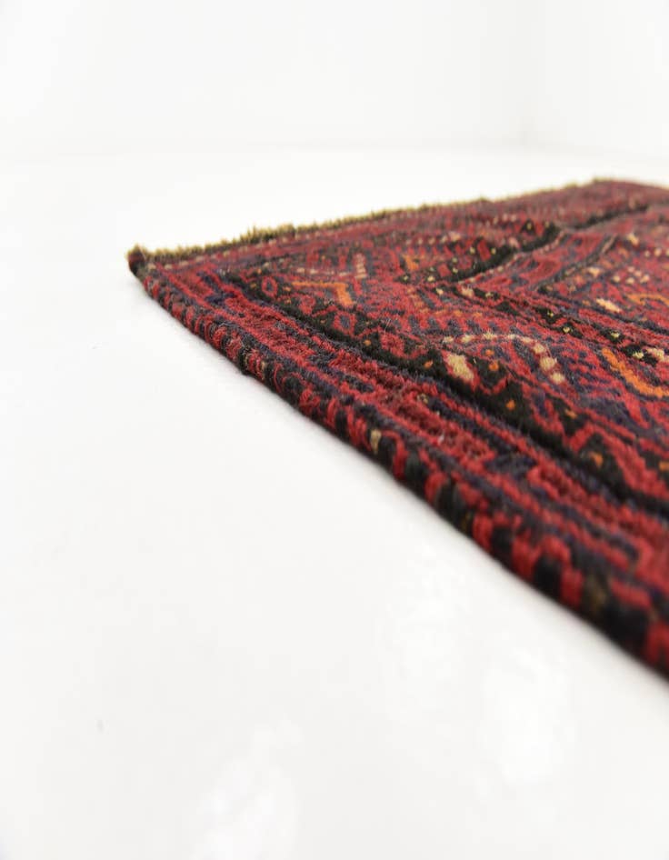 Detail image of  4' 2 x 6' 5  Hand Knotted Sumak Wool Rug