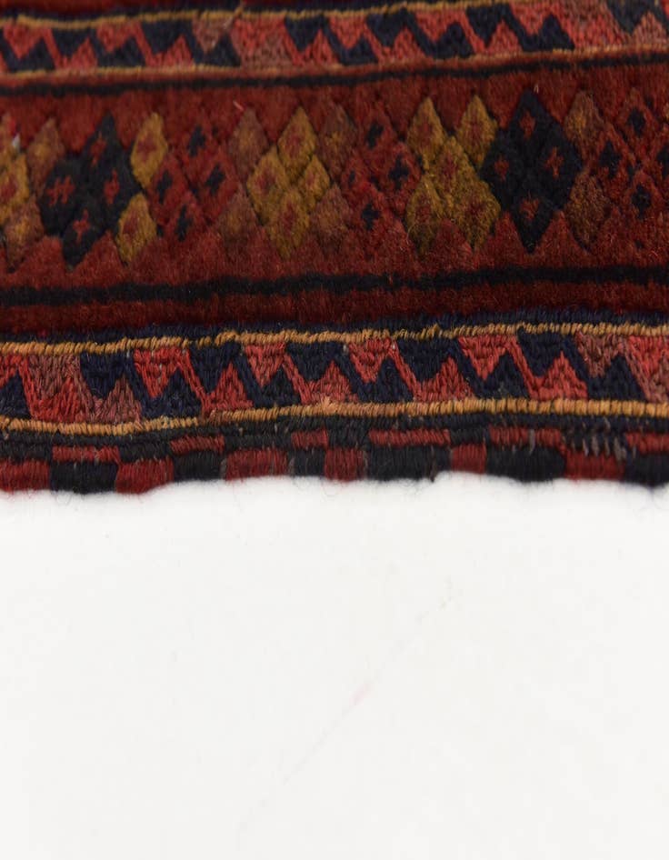 Detail image of  6' 4 x 9'  Hand Knotted Sumak Wool Rug