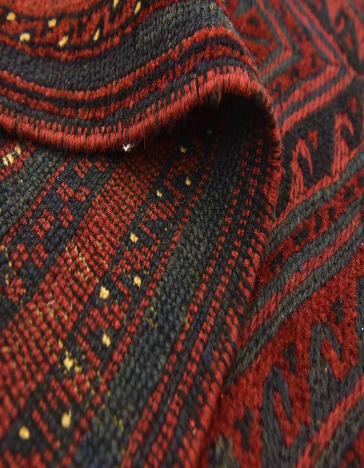 Detail image of  2' 10 x 4'  Hand Knotted Sumak Wool Rug