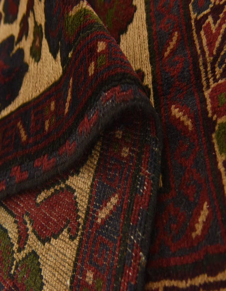 Detail image of  6' 7 x 9' 4  Hand Knotted Sumak Wool Rug