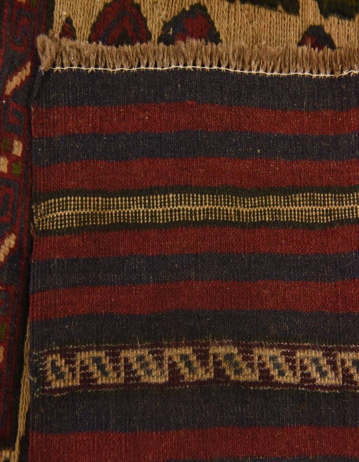 Detail image of  6' 7 x 9' 4  Hand Knotted Sumak Wool Rug