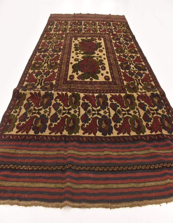 Detail image of  6' 7 x 9' 4  Hand Knotted Sumak Wool Rug